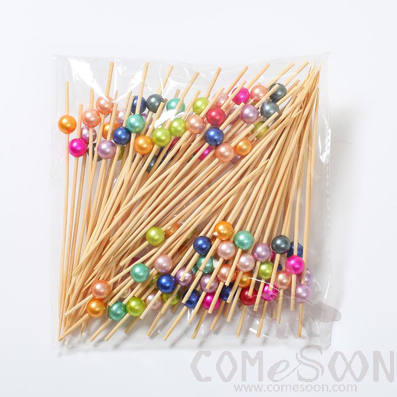 Bamboo Fruit Cocktail Skewers，L12cm