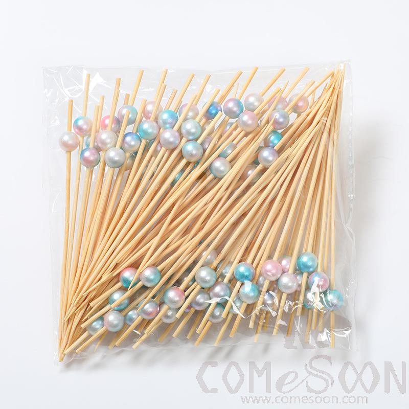 Bamboo Fruit Cocktail Skewers，L12cm