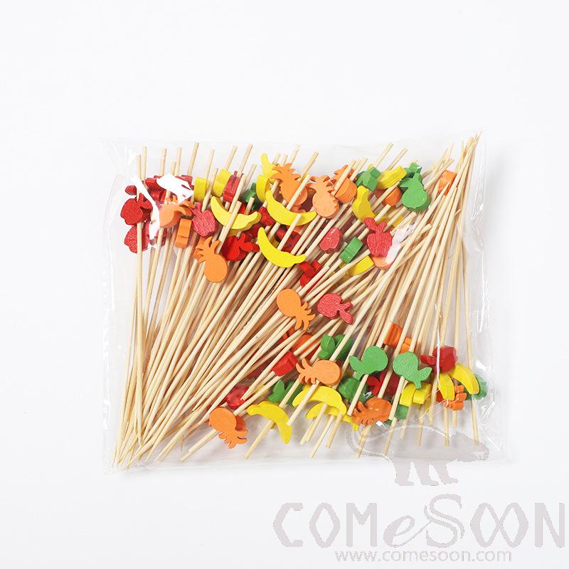 Bamboo Fruit Cocktail Skewers，L12cm