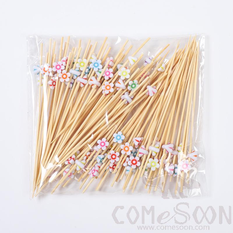 Bamboo Fruit Cocktail Skewers，L12cm