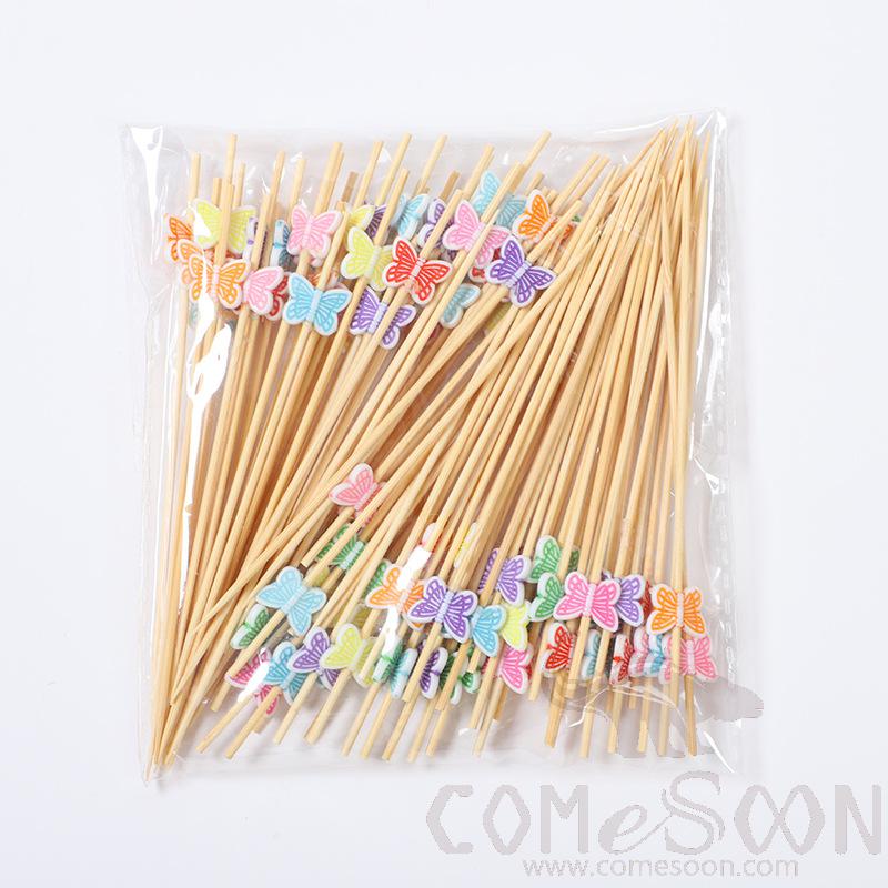 Bamboo Fruit Cocktail Skewers，L12cm