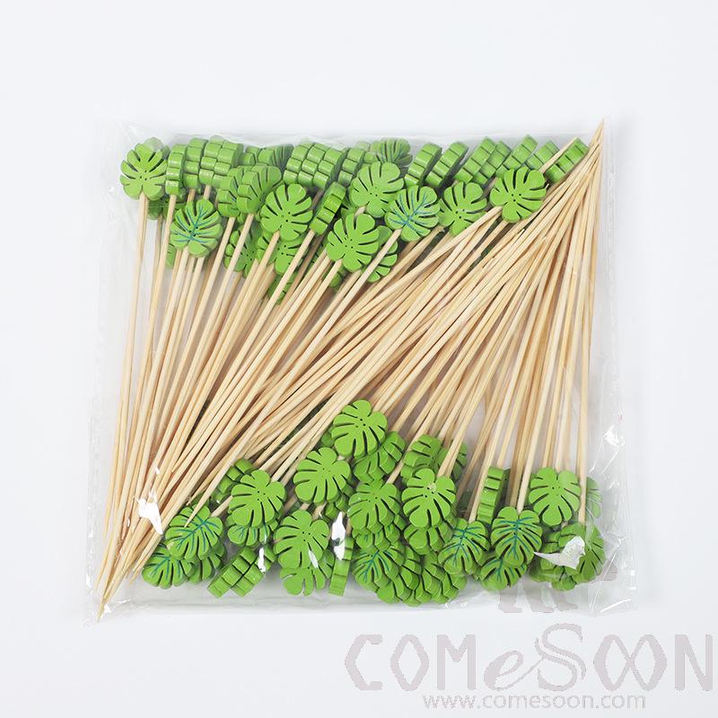 Bamboo Fruit Cocktail Skewers，L12cm