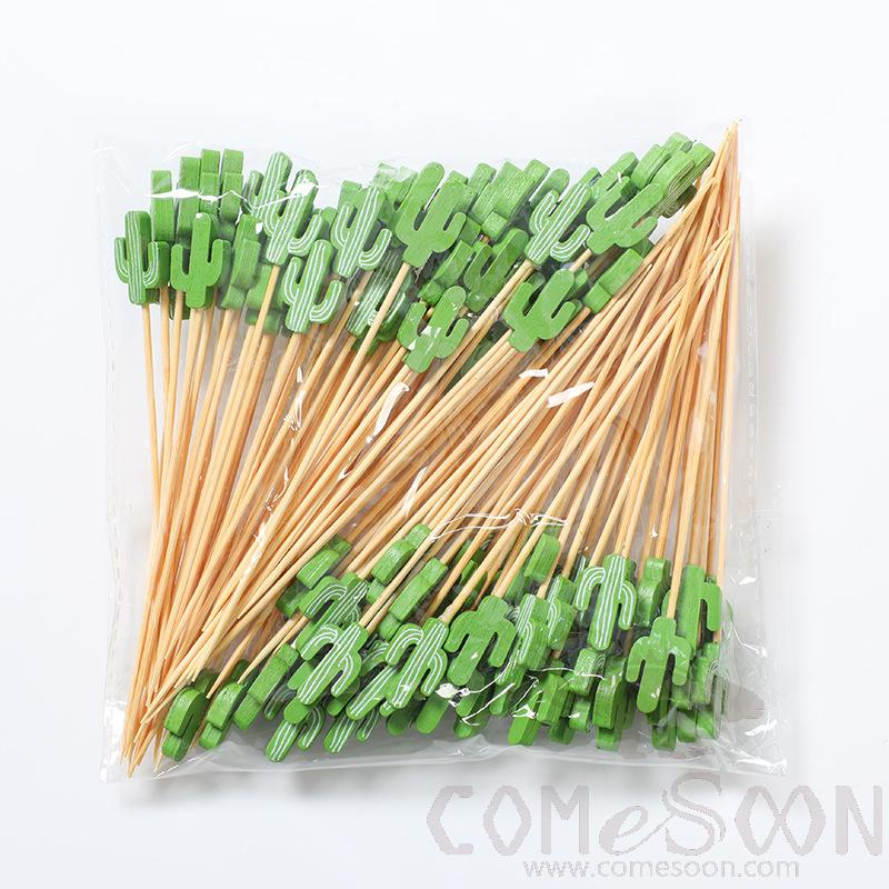 Bamboo Fruit Cocktail Skewers，L12cm