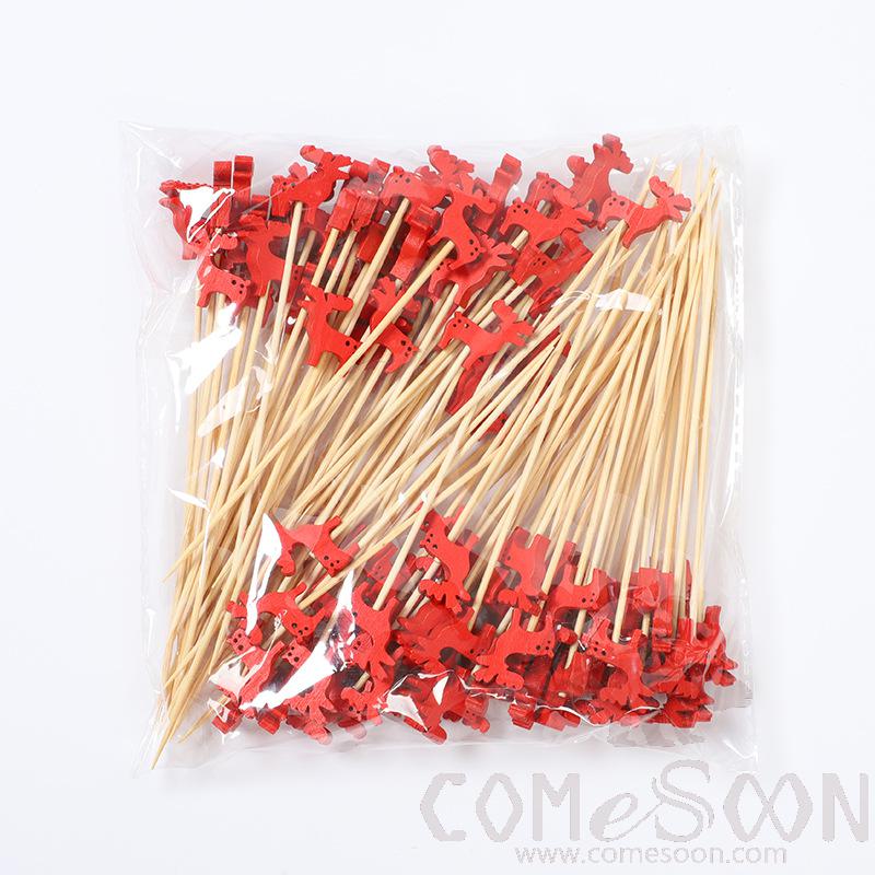 Bamboo Fruit Cocktail Skewers，L12cm