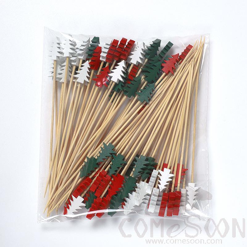 Bamboo Fruit Cocktail Skewers，L12cm