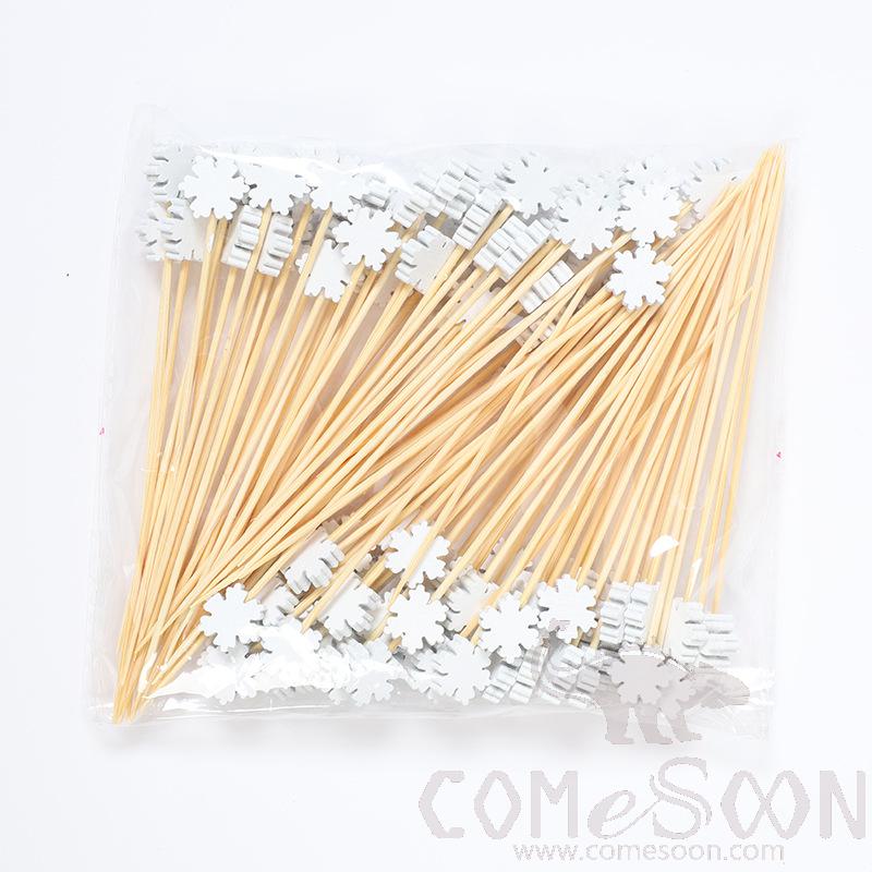 Bamboo Fruit Cocktail Skewers，L12cm