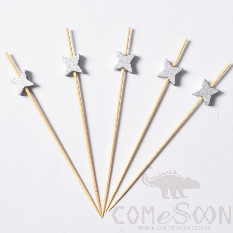 Bamboo Fruit Cocktail Skewers，L12cm