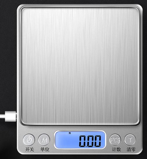 Kitchen Scale 0.5g-3kg/0.1g L12.7*W10*H1.6cm