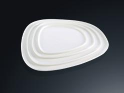 Irregular Shape White Tableware YYyp Series- Plate 14&quot;