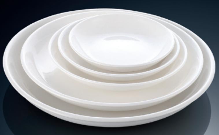 YY Series- Wo Plate 10&quot; Deep Round Plate Salad，H 4cm