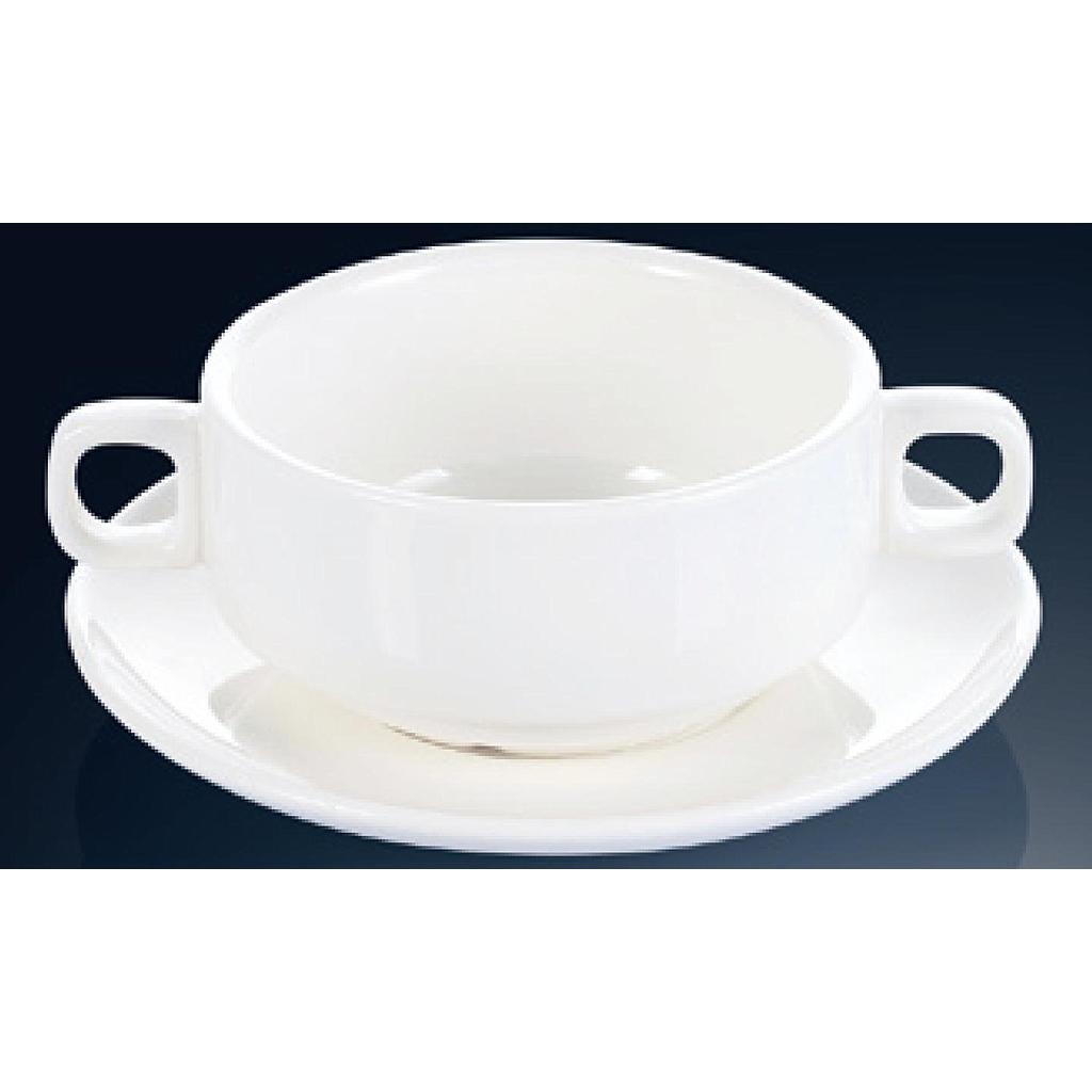 YY Series- Desktop Double Ear Soup Cup 275ml(no saucer)