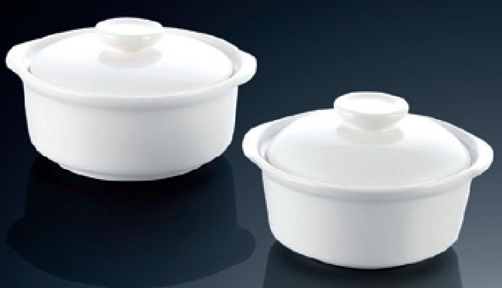 YY Series- Soup Tureen with Lid 4.5&quot; Single Soup Pot
