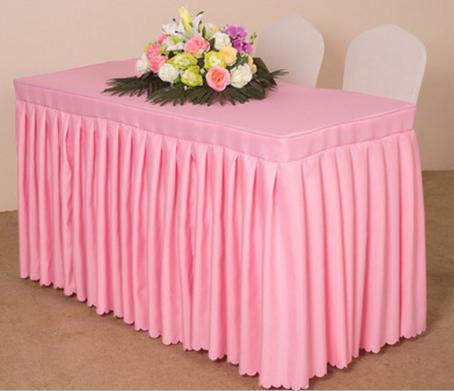 Table Skirting(120*45+75cm)-Pink