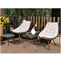 Outdoor rattan lounge chair 1