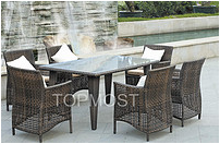 SET34702 rattan dining chair