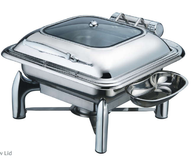 F017 Series-2/3 Size Chafing Dish W/Glass Lid-Body
Hydraulic