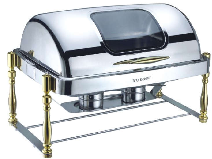 Z303 Series-Rectangle   Chafng Dish W/ Glass Lid