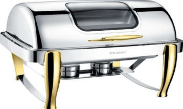 733 Series-Rectangle   Chafng DishW/ Glass Lid