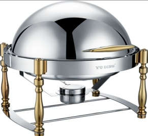 Z301 Series-Round Chafng Dish W/Golden Feet
