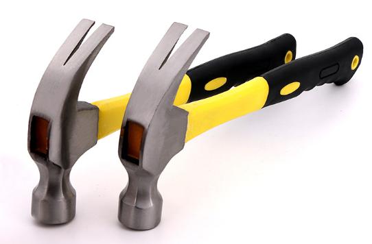 Fiber Handle Claw Hammer 350G，High Carbon Steel