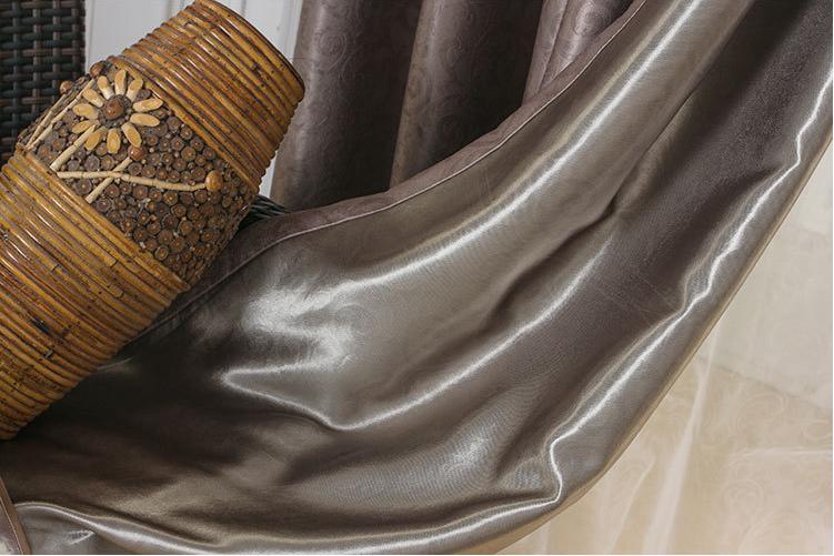 Embossed suede curtain fabric
