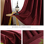 Flat linen curtain fabric