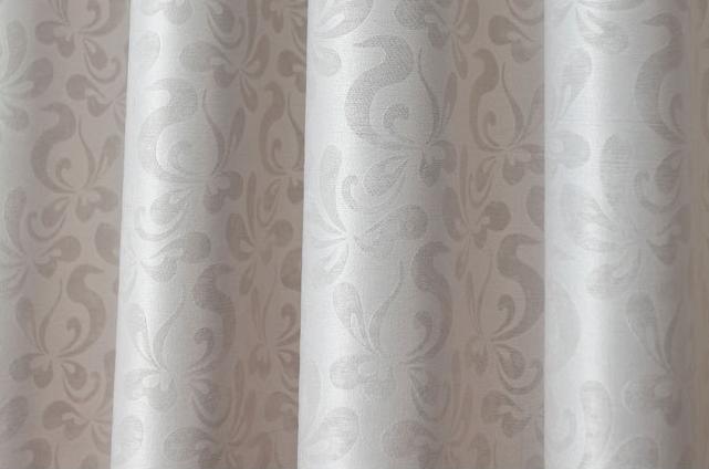 Four streamers embossed curtain fabric