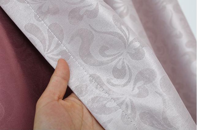 Four streamers embossed curtain fabric