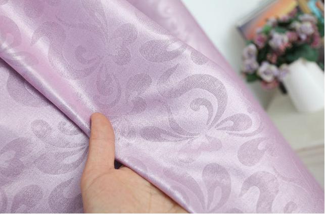 Four streamers embossed curtain fabric
