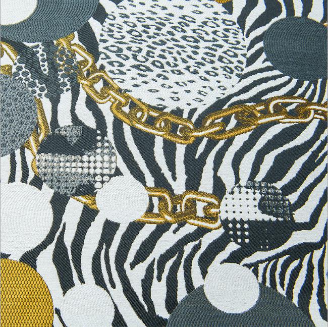 Jacquard golden velvet curtain fabric