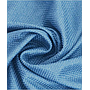 Large grid linen curtain fabric