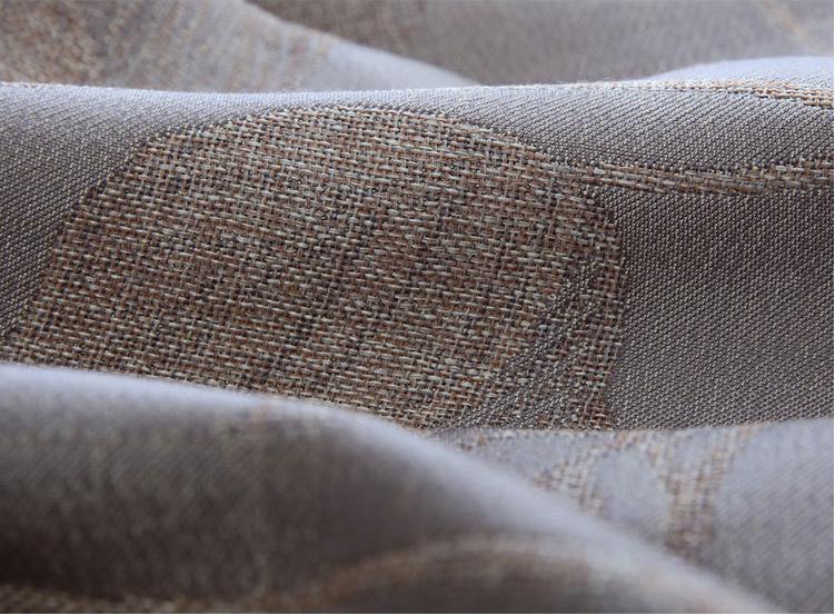 Linen jacquard curtain fabric