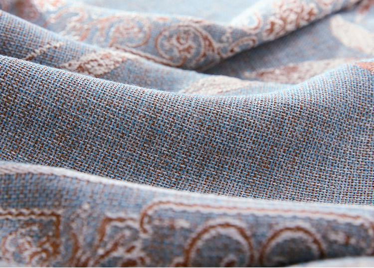 Linen jacquard curtain fabric