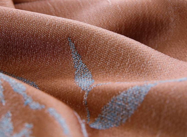 Linen jacquard curtain fabric