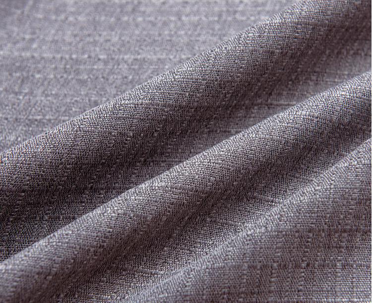 Plaid imitation cotton and linen curtain fabric