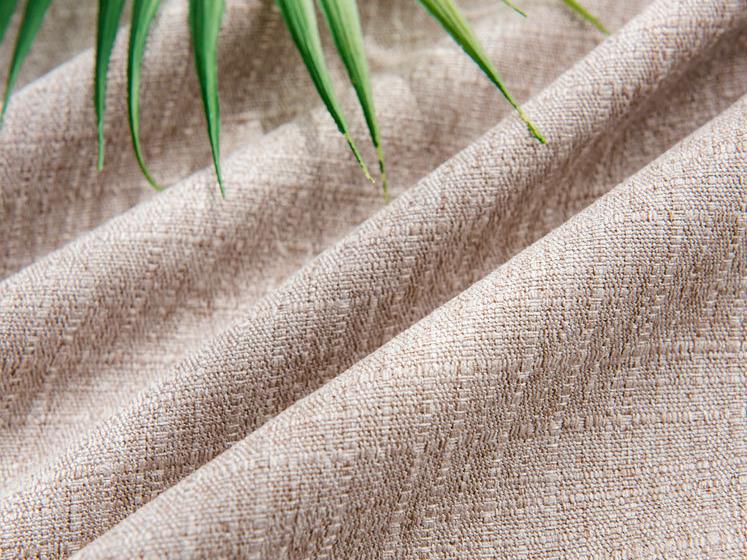 Plaid imitation cotton and linen curtain fabric