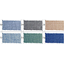 Plaid imitation cotton and linen curtain fabric