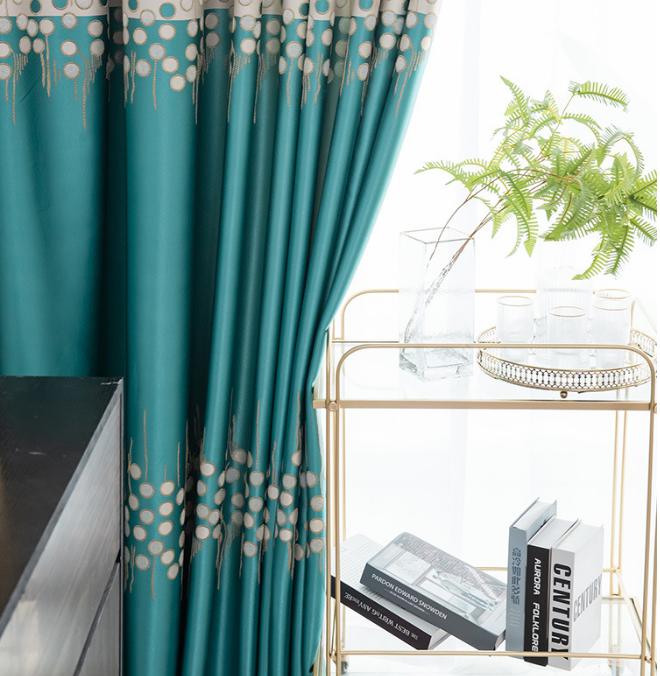 Thickened jacquard curtain fabric