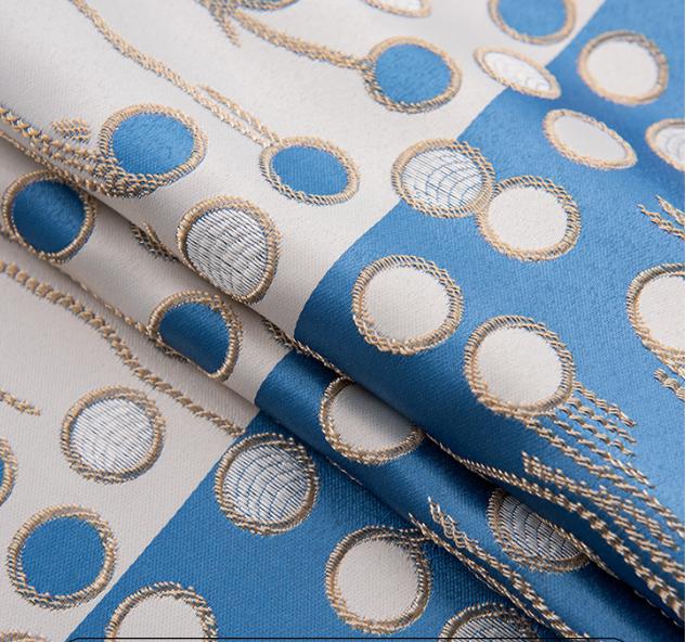 Thickened jacquard curtain fabric