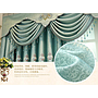 Velvet jacquard embroidered curtain fabric