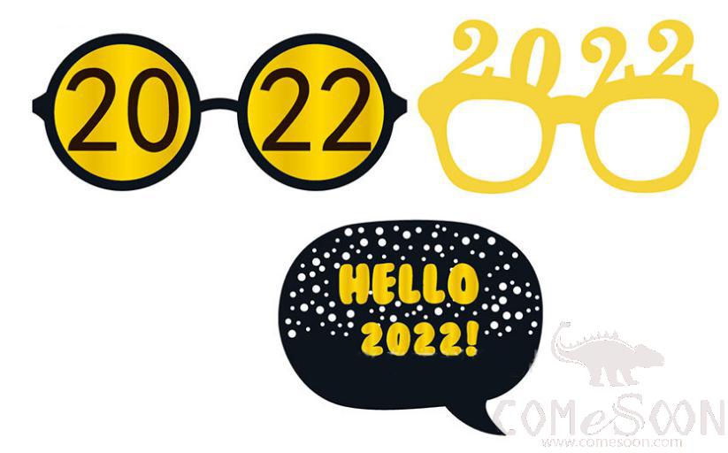 2022 Happy New Year Photo Props