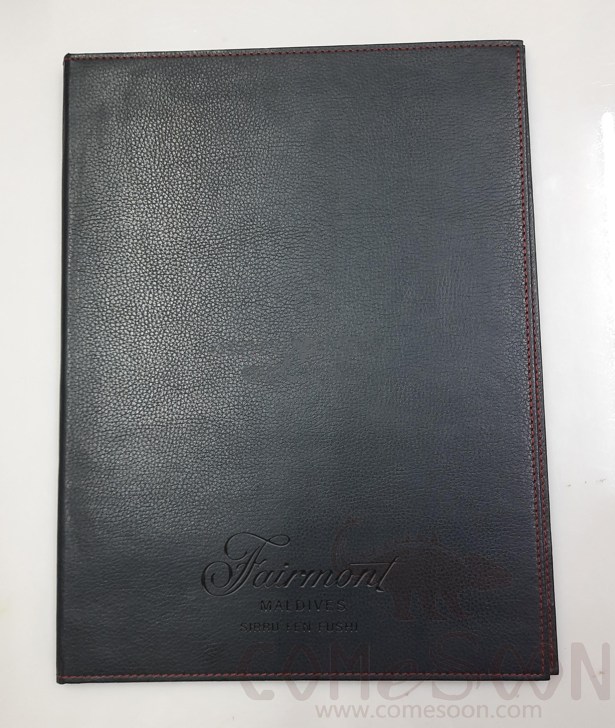 Menu Folder-PU Black