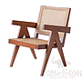 Real rattan solid wood lounge chair-66*59*76cm