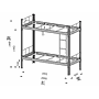 Bed frame-bunk bed-90*200cm