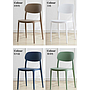 Plastic back chair-45*43*81cm