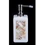 W1-White bright woven flower shell double-sided high soap dispenser bottle