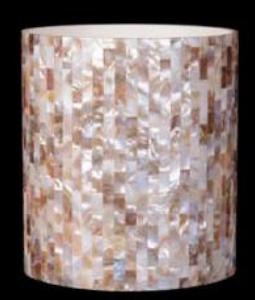 F2-Round flower shell trash can