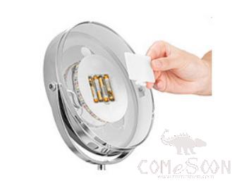 Vogue Illuminated Metal Double Sided Mirro- Iron，D20Cm