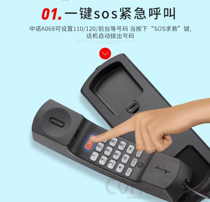 Bathroom Telephone - Silver 