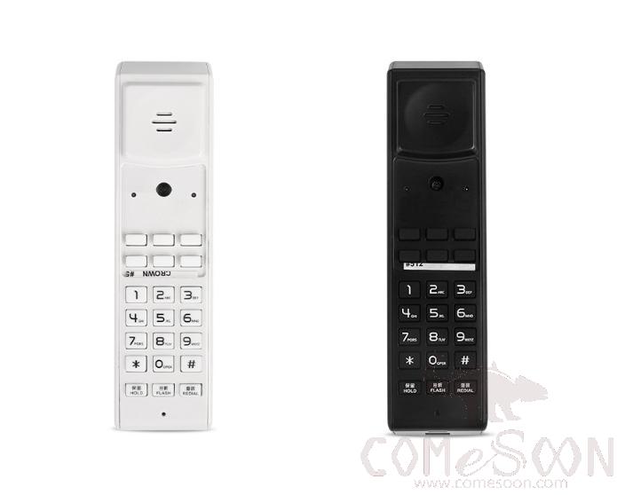 Guest Room Clock Telephone - Black